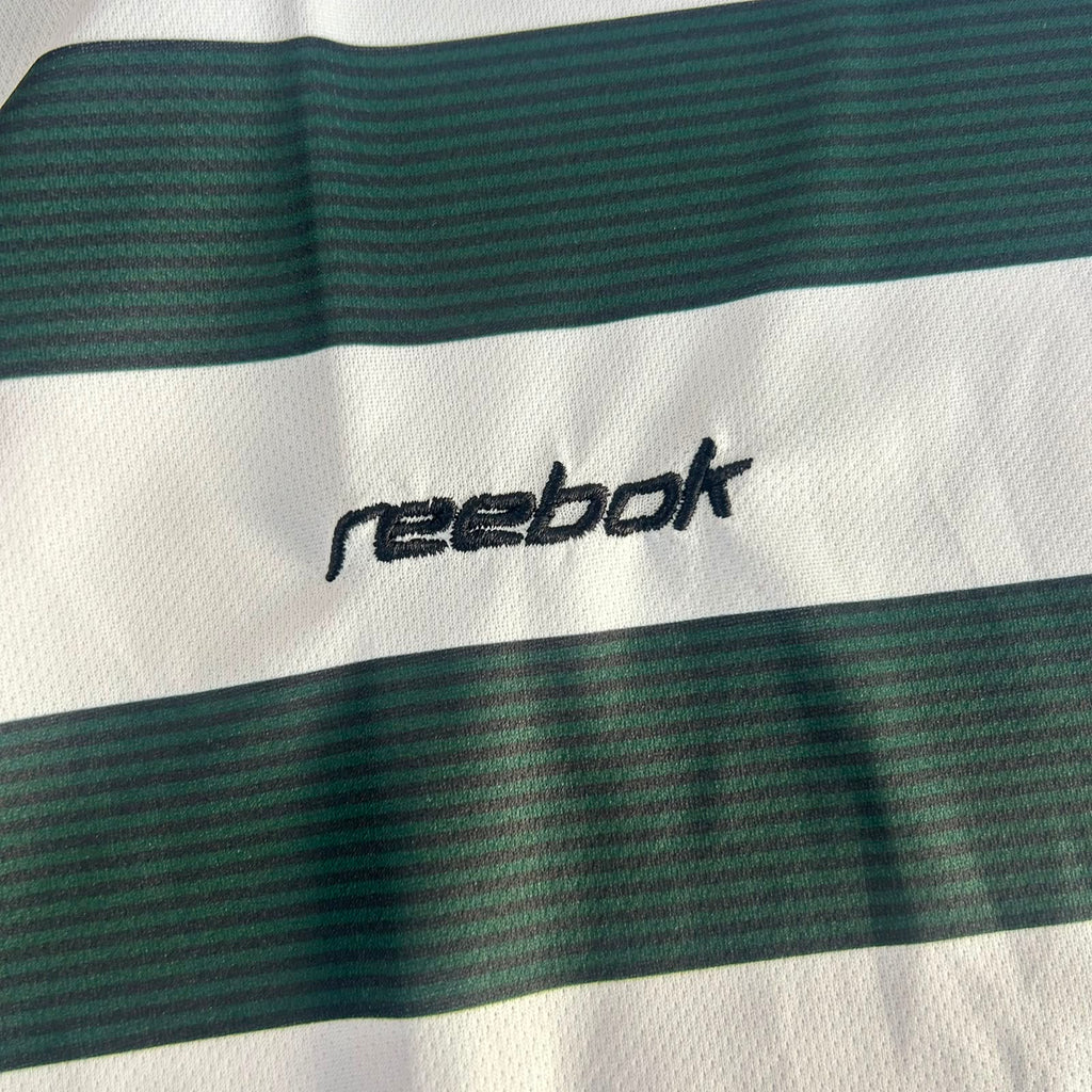 SPORTING 2001 - 2003 RETRO HOME JERSEY PREMIUM EMBROIDERY RONALDO