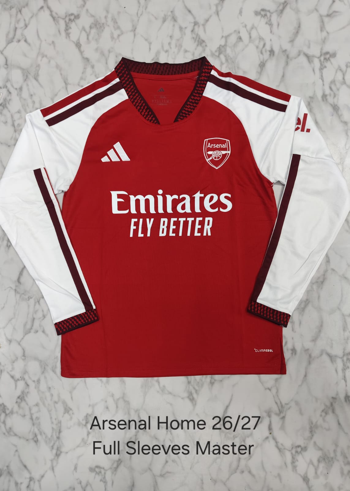 ARSENAL 2026 - 2027 HOME JERSEY FULL SLEEVE (MV)