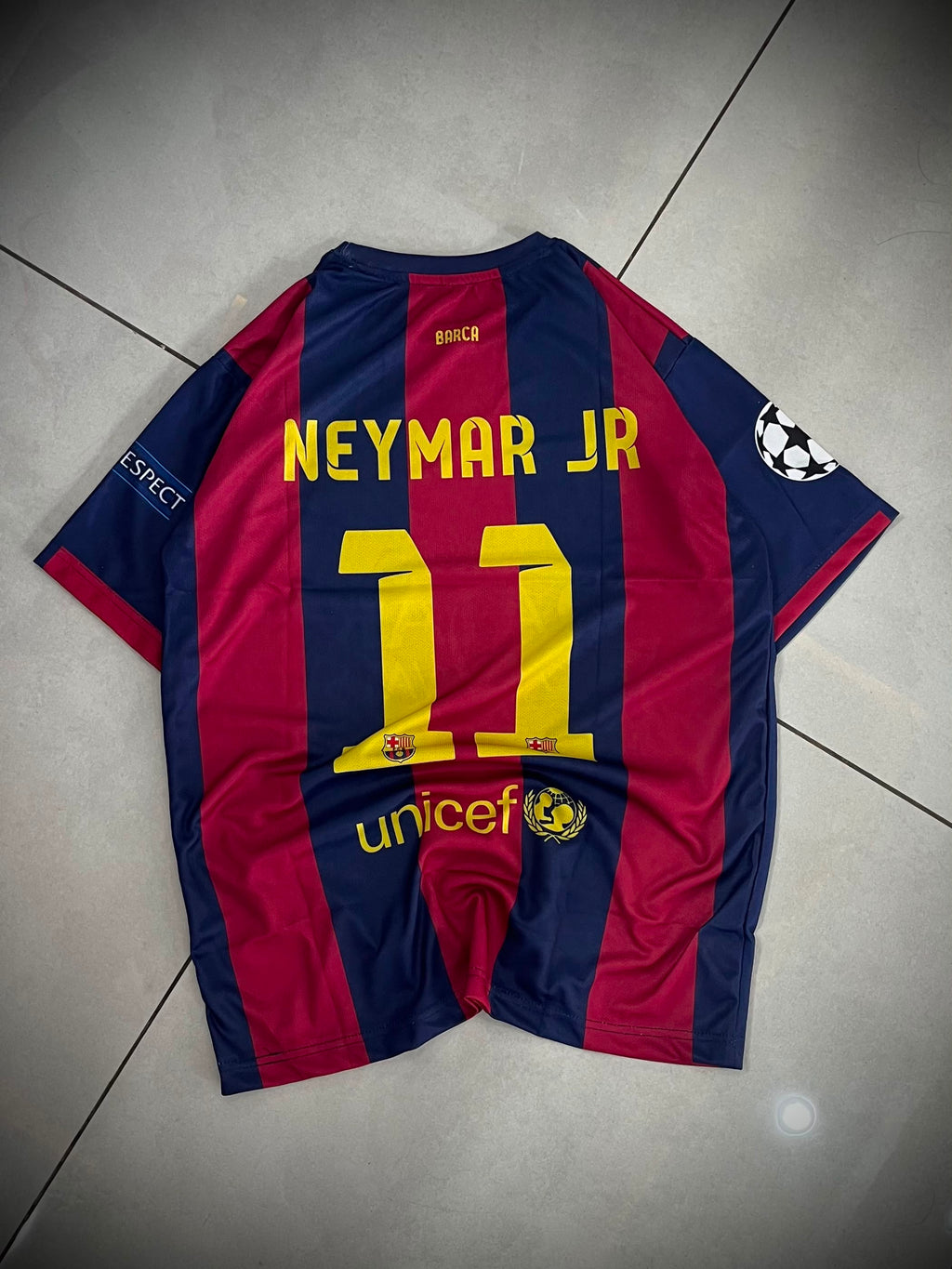 FC BARCELONA 2014 - 2015 HOME JERSEY PREMIUM NEYMAR