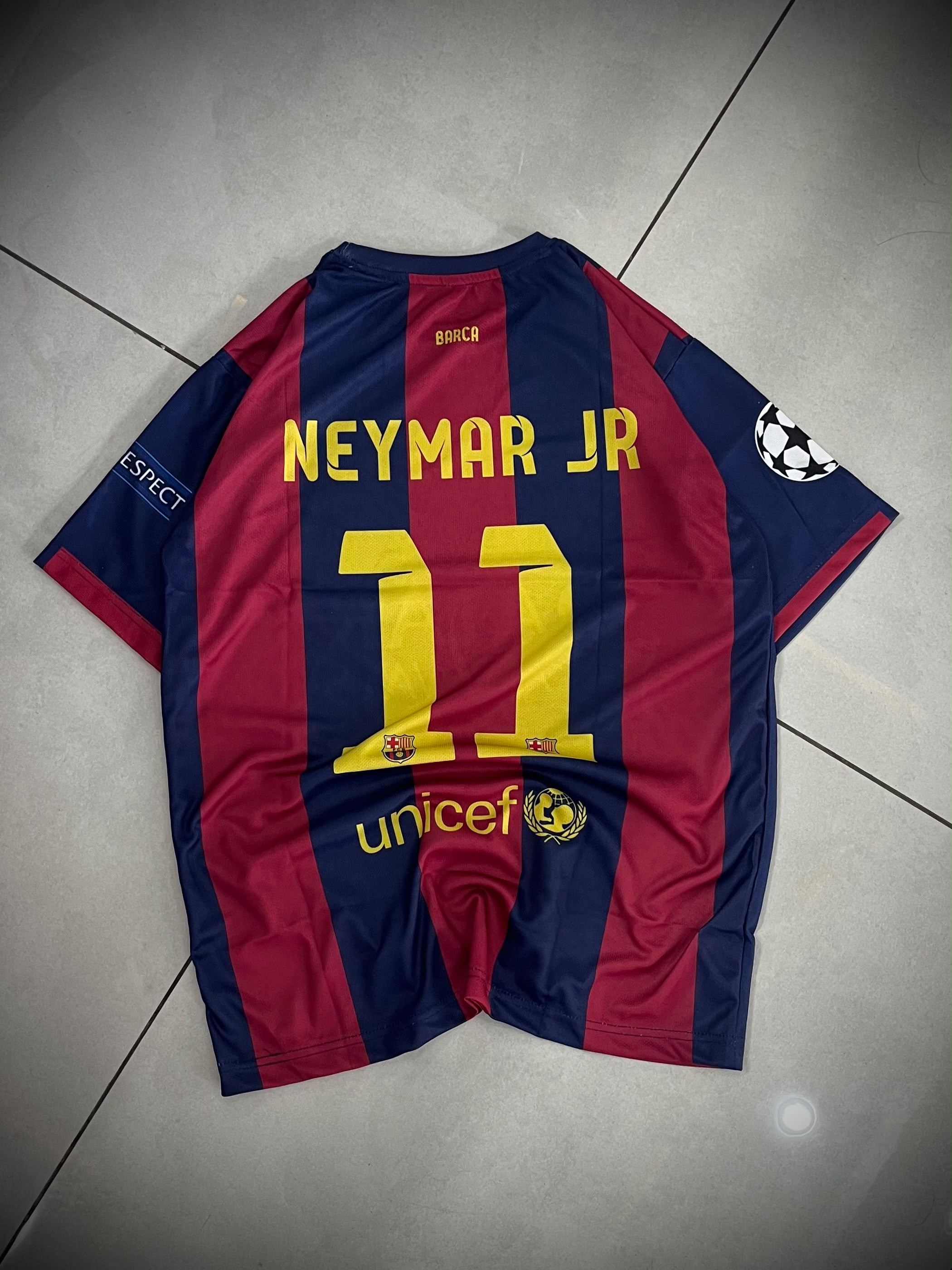 FC BARCELONA 2014 - 2015 HOME JERSEY PREMIUM NEYMAR