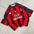 AC MILAN 2003 - 2004 RETRO HOME JERSEY FIVE SLEEVE KAKA