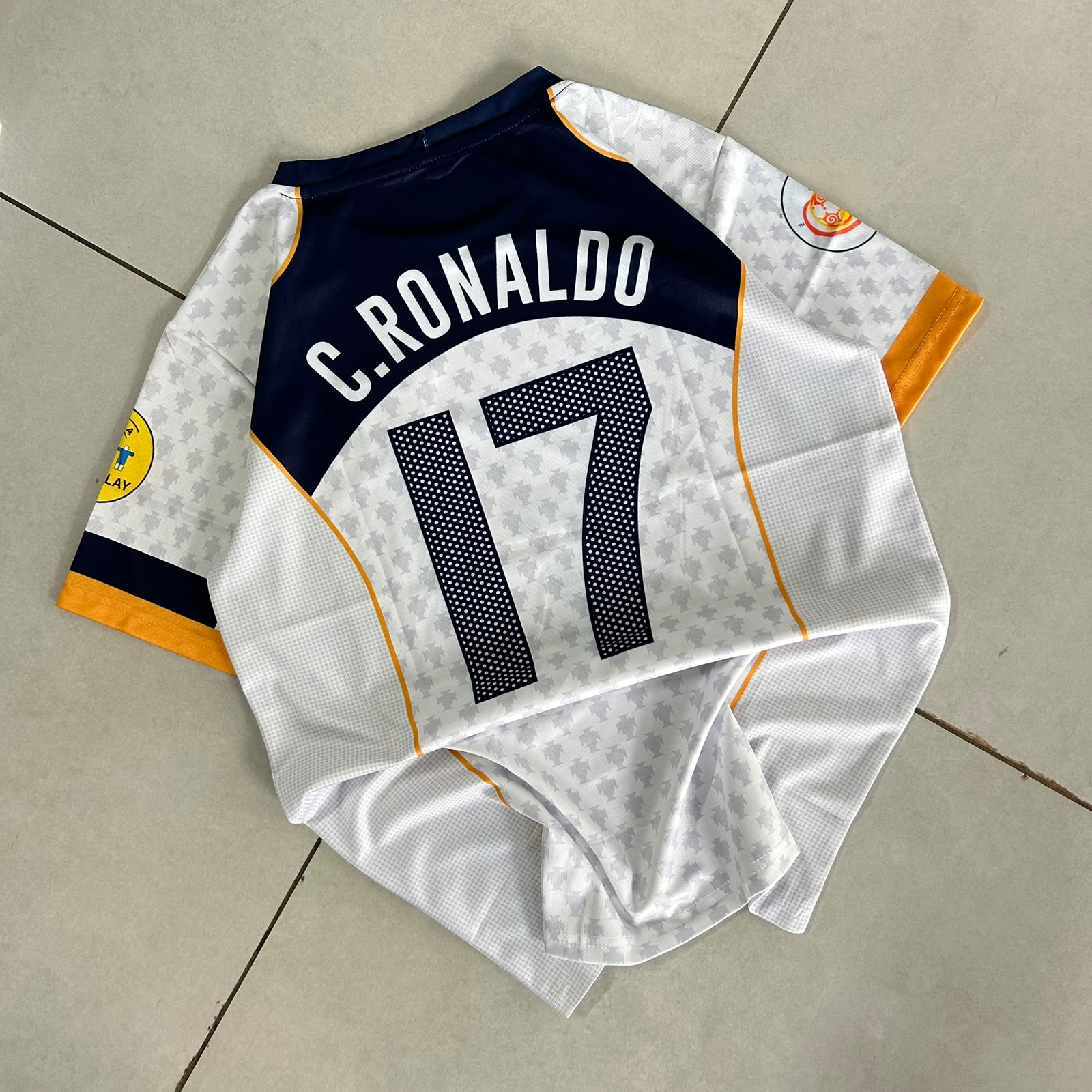 PORTUGAL 2004 RETRO PREMIUM EMBROIDERY AWAY JERSEY RONALDO