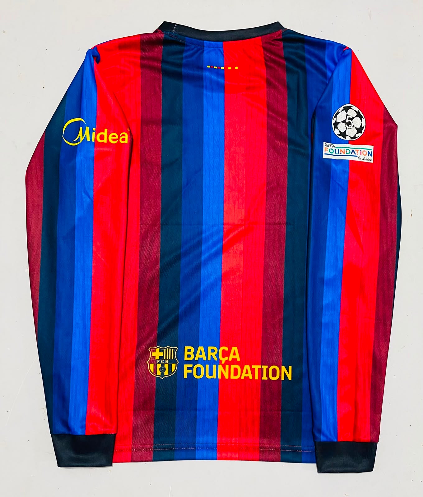 FC BARCELONA 2026 - 2027 HOME JERSEY WITHOUT NAME FULL SLEEVE EMBROIDERY