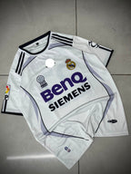 REAL MADRID 2006/2007 RETRO HOME JERSEY PREMIUM EMBROIDERY BECKHAM