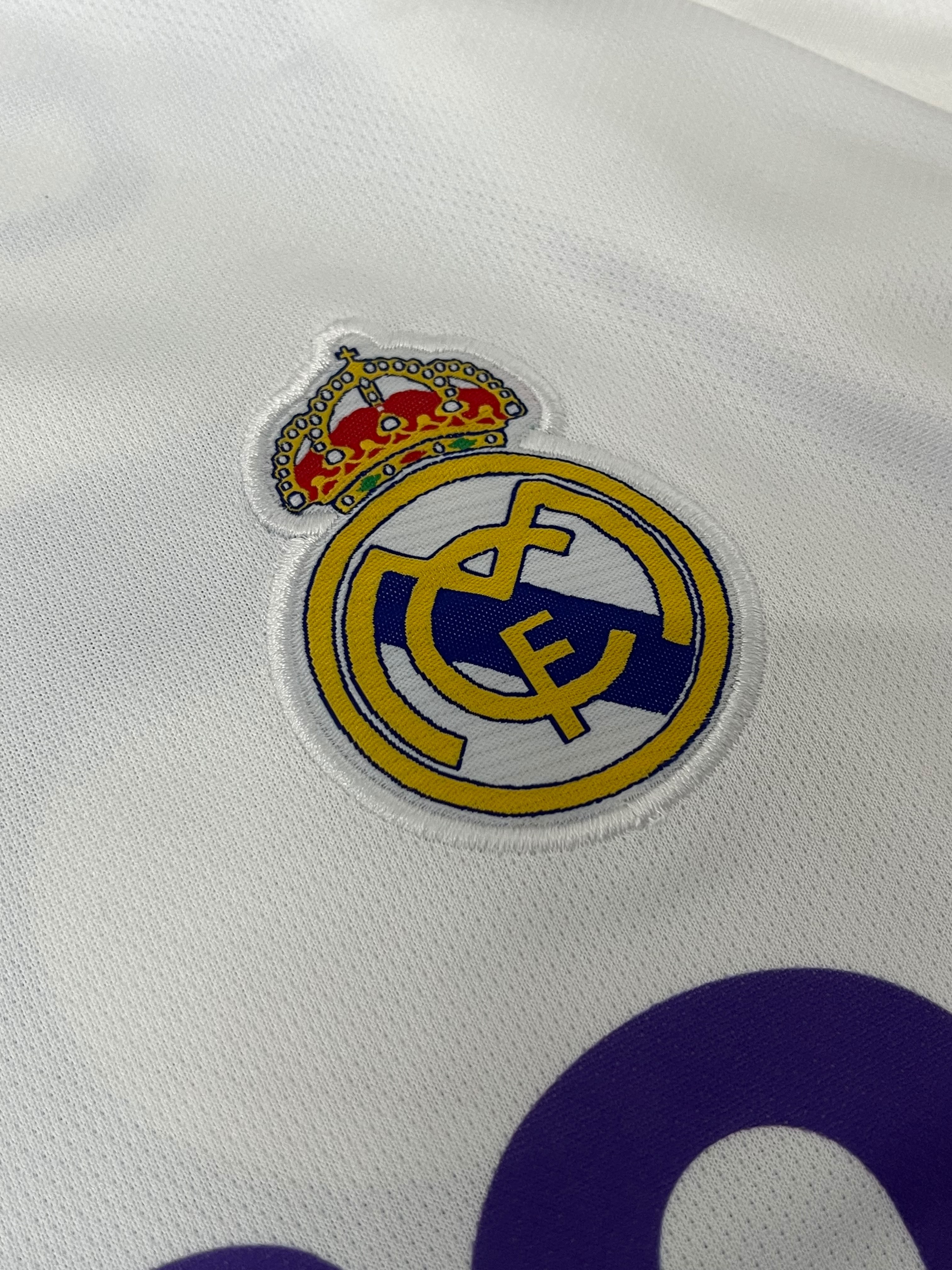 REAL MADRID 2006/2007 RETRO HOME JERSEY PREMIUM EMBROIDERY BECKHAM