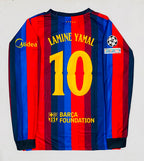 FC BARCELONA 2026 - 2027 HOME JERSEY FULL SLEEVE EMBROIDERY LAMINE YAMAL