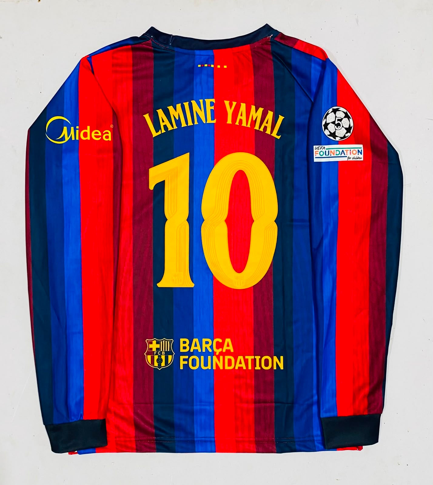 FC BARCELONA 2026 - 2027 HOME JERSEY FULL SLEEVE EMBROIDERY LAMINE YAMAL