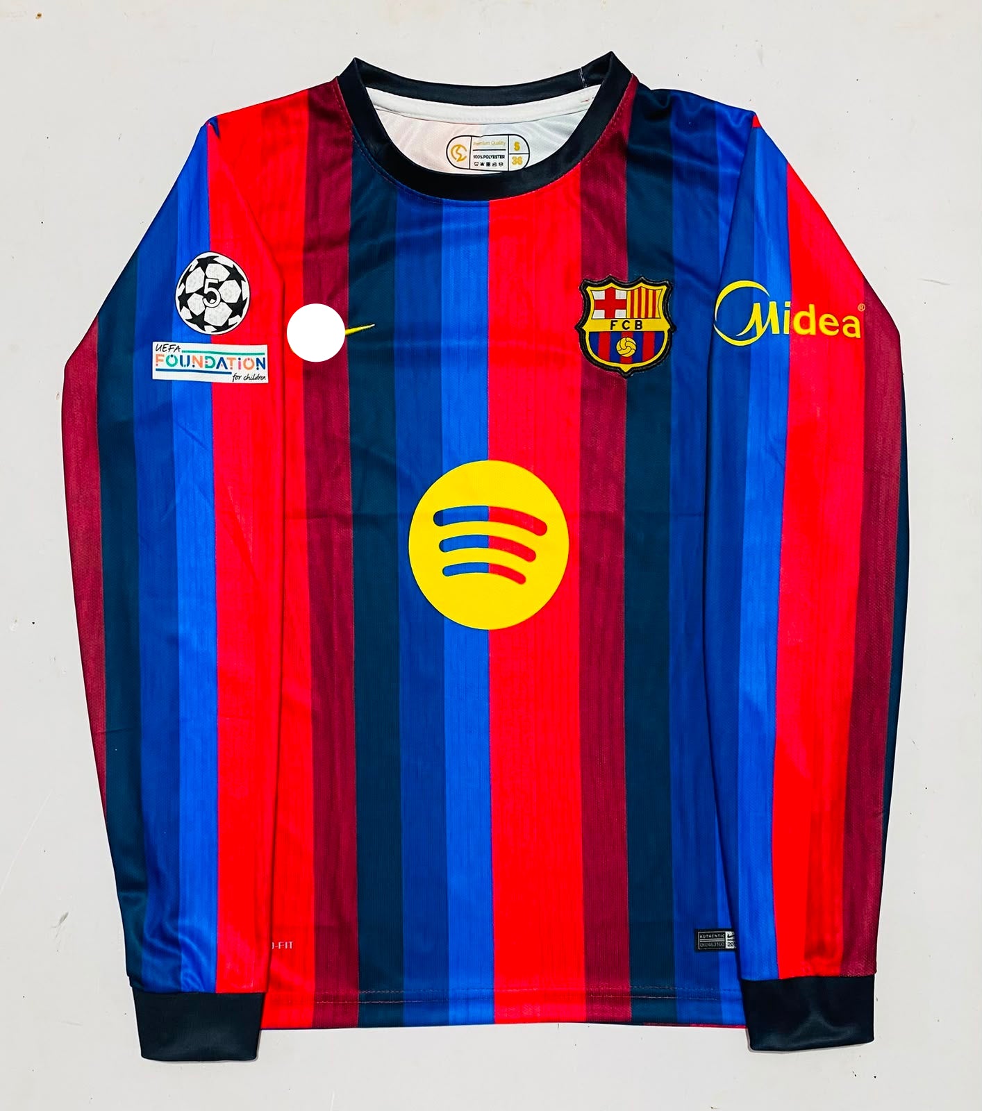 FC BARCELONA 2026 - 2027 HOME JERSEY FULL SLEEVE EMBROIDERY LAMINE YAMAL