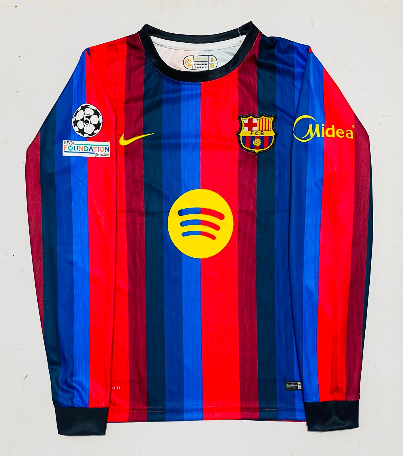 FC BARCELONA 2026 - 2027 HOME JERSEY FULL SLEEVE EMBROIDERY LAMINE YAMAL