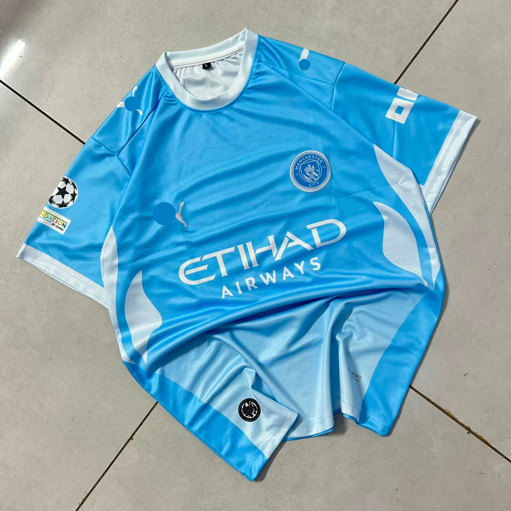 MANCHESTER CITY 2026 - 2027 HOME JERSEY EMBROIDERY HAALAND