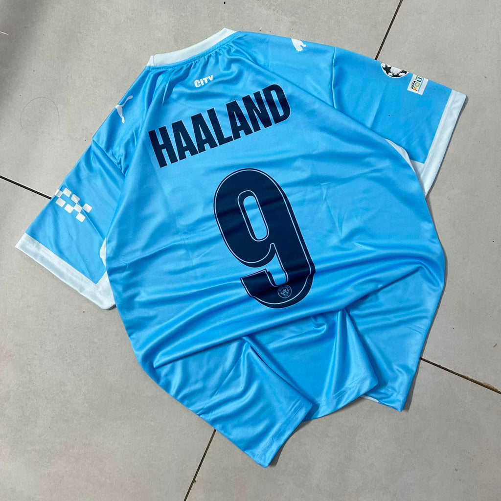 MANCHESTER CITY 2026 - 2027 HOME JERSEY EMBROIDERY HAALAND