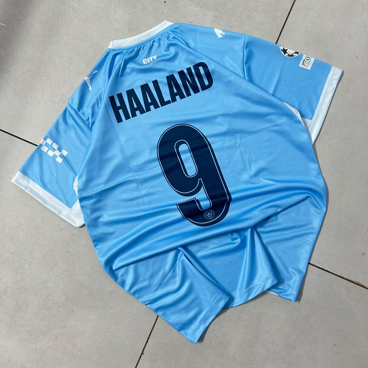 MANCHESTER CITY 2026 - 2027 HOME JERSEY EMBROIDERY HAALAND