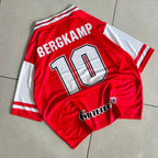 ARSENAL 1996 - 1998 RETRO HOME JERSEY COLLAR OVERSIVED BERGKAMP