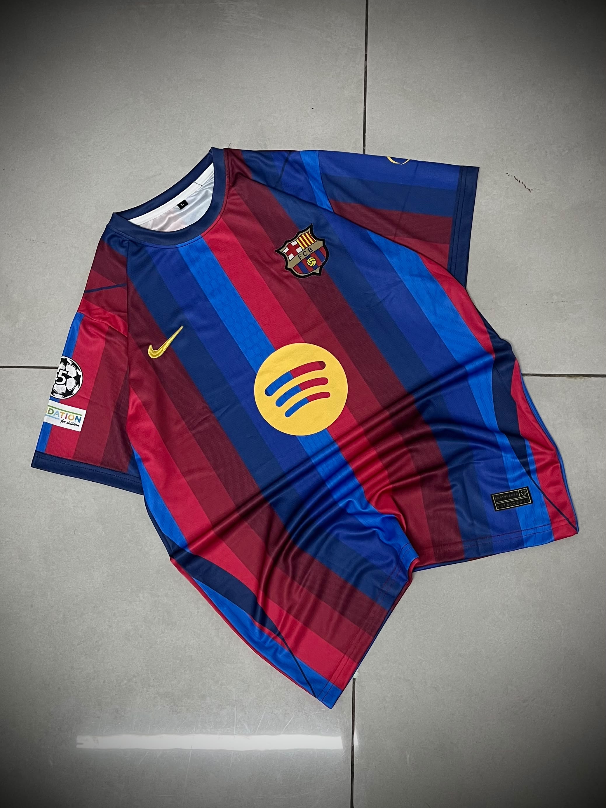 FC BARCELONA 2026 - 2027 HOME JERSEY PREMIUM EMBROIDERY LAMINE YAMAL