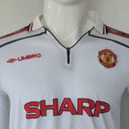 MANCHESTER UNITED 1998 - 1999 FULL SLEEVE AWAY JERSEY EBROIDERY BECKHAM