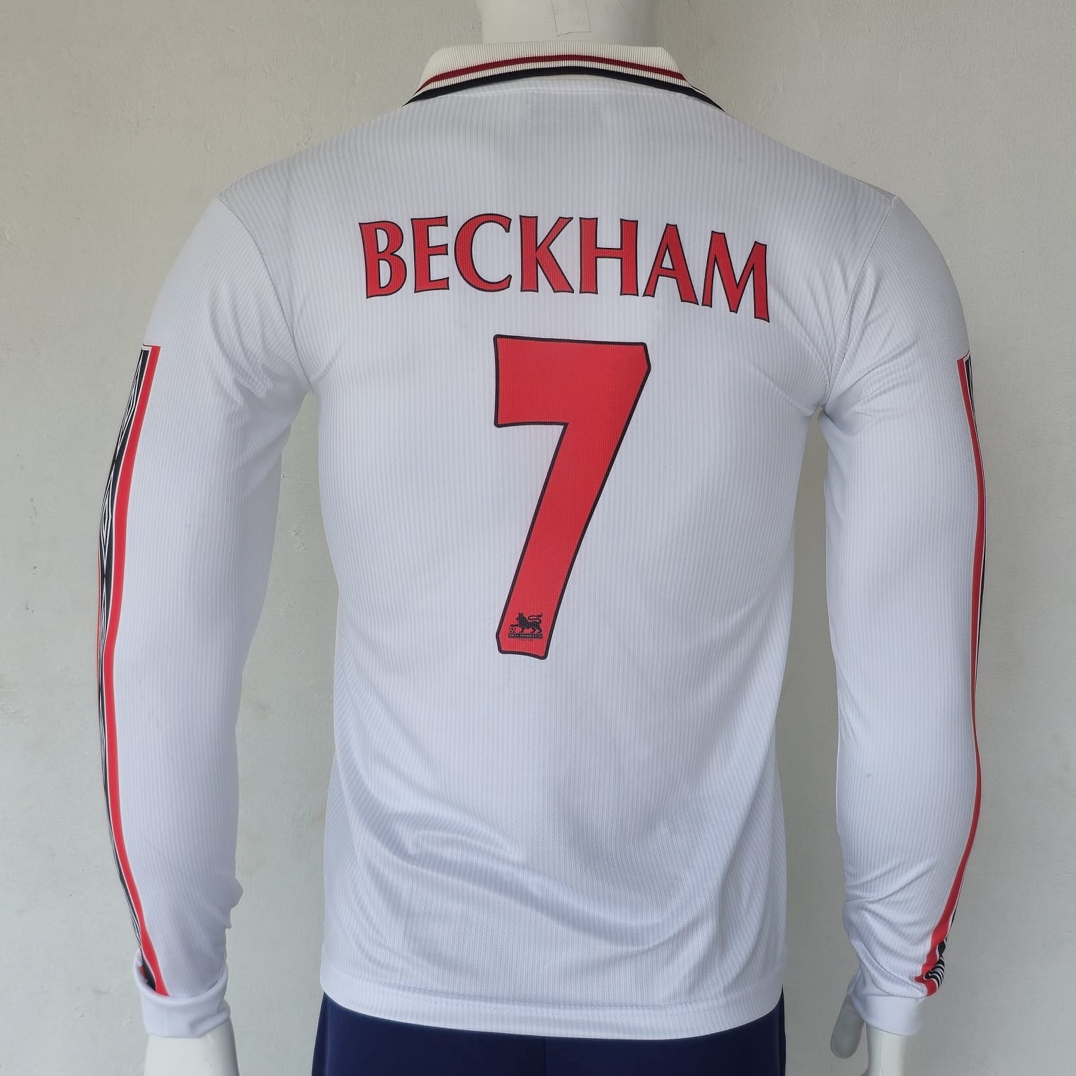 MANCHESTER UNITED 1998 - 1999 FULL SLEEVE AWAY JERSEY EBROIDERY BECKHAM