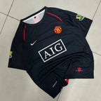 MANCHESTER UNITED 2007 - 2008 AWAY JERSEY PREMIUM EMBROIDERY RONALDO