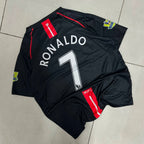 MANCHESTER UNITED 2007 - 2008 AWAY JERSEY PREMIUM EMBROIDERY RONALDO