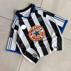 NEW CASTLE 1999 - 2000 RETRO COLLAR FIVE SLEEVE HOME JERSEY SHEARER