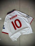 BAYERN MUNICH 2009 - 2010 COLLAR FIVE SLEEVE THIRD JERSEY ROBBEN