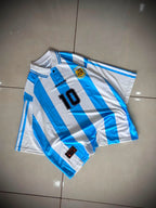 ARGENTINA 1994 RETRO COLLAR FIVE SLEEVE HOME JERSEY MARADONA