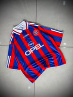 BAYERN MUNICH 1995 - 1997 RETRO COLLAR FIVE SLEEVE HOME JERSEY KLINSMANN