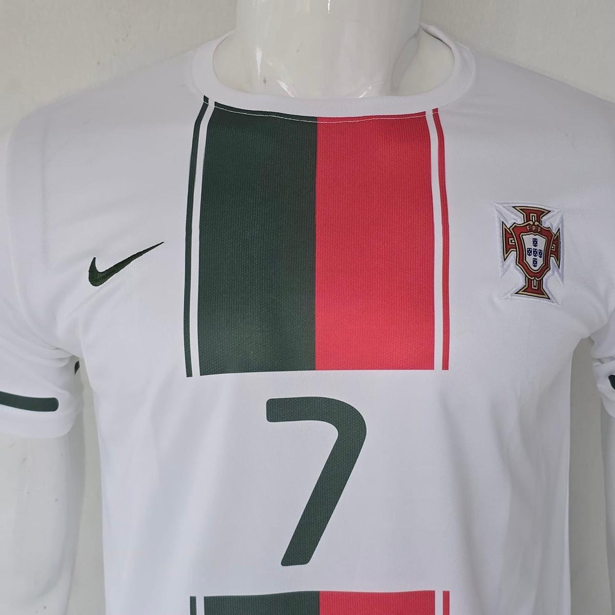 PORTUGAL 2010 AWAY JERSEY EMBROIDERY RONALDO