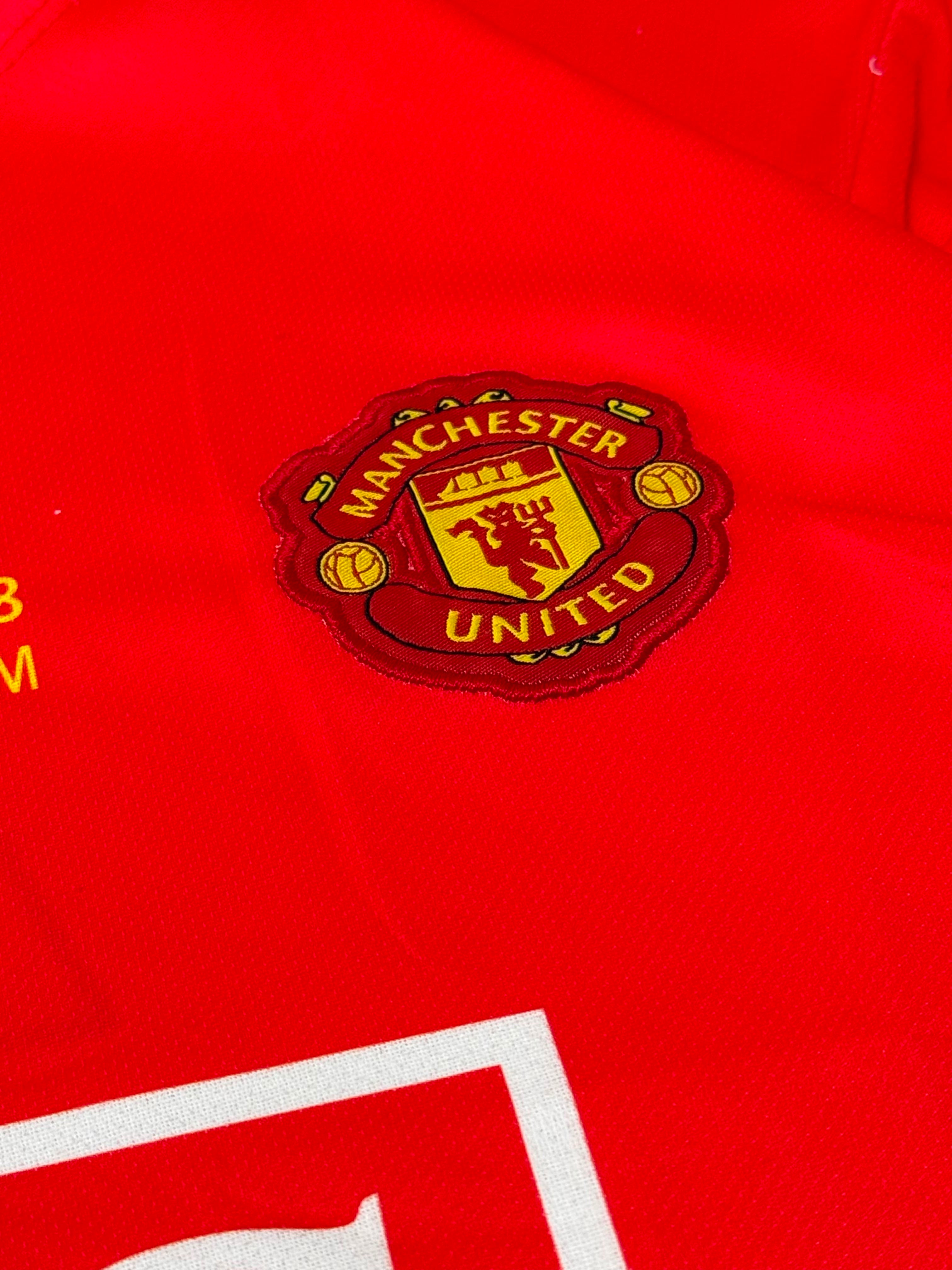 MANCHESTER UNITED 2008 UEFA CHAMPIONS LEAGUE FINAL RETRO HOME JERSEY PREMIUM EMBROIDERY RONALDO