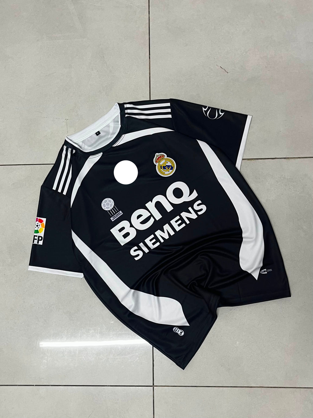 REAL MADRID 2006 - 2007 AWAY JERSEY PREMIUM EMBRODIERY BECKHAM