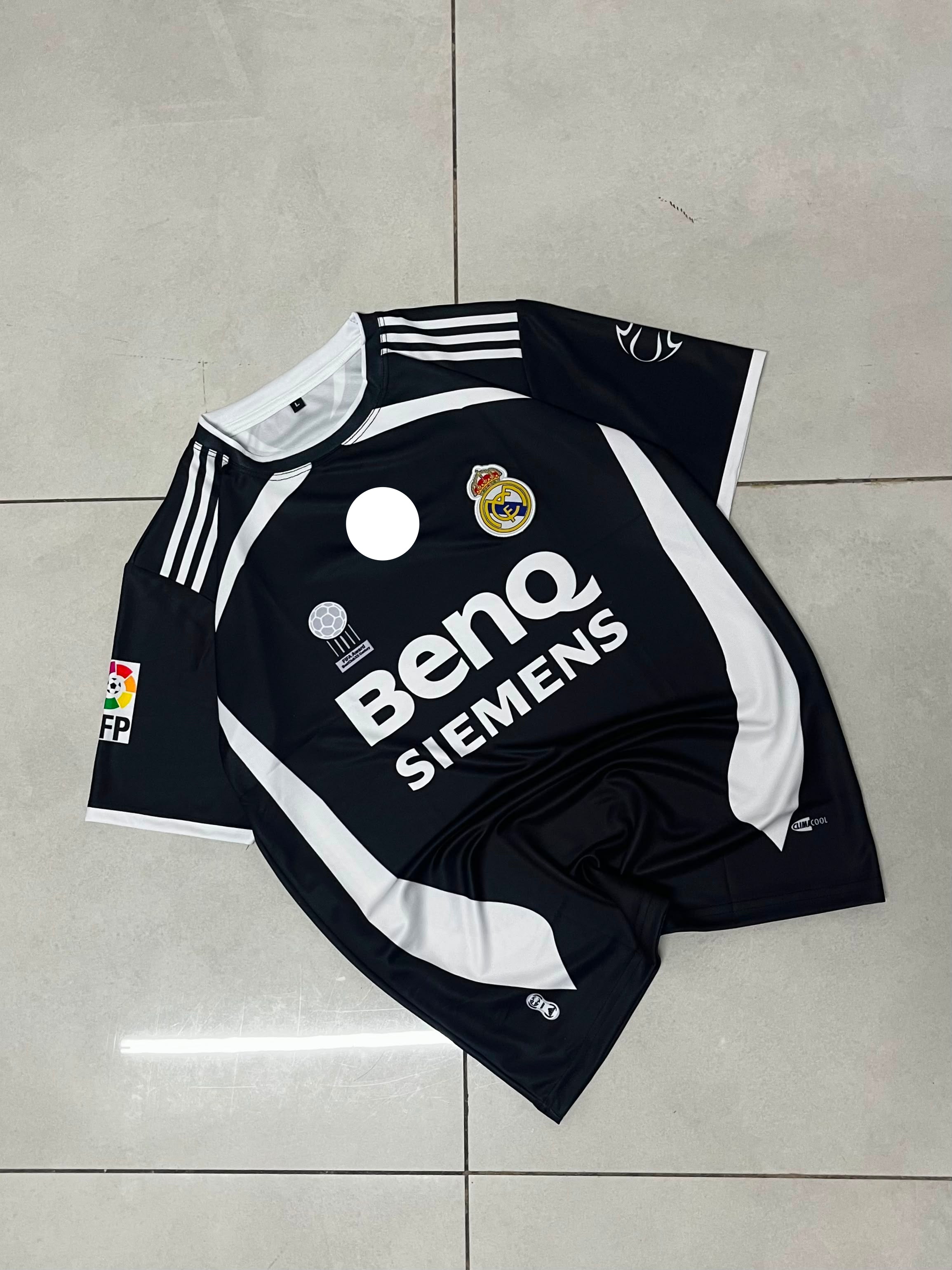 REAL MADRID 2006 - 2007 AWAY JERSEY PREMIUM EMBRODIERY BECKHAM