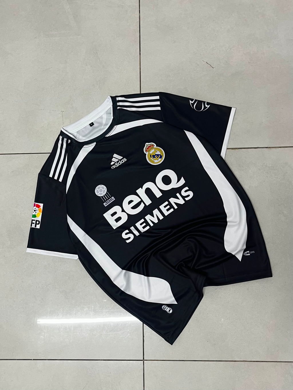 REAL MADRID 2006 - 2007 AWAY JERSEY PREMIUM EMBRODIERY BECKHAM