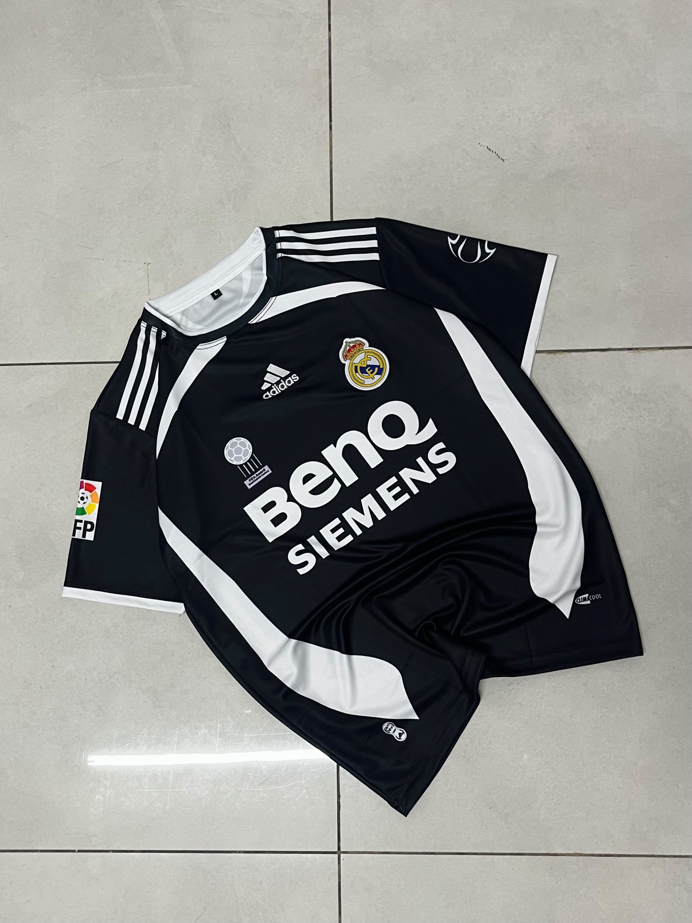REAL MADRID 2006 - 2007 AWAY JERSEY PREMIUM EMBRODIERY BECKHAM