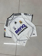 REAL MADRID 2006 - 2007 RETRO HOME JERSEY PREMIUM EMBROIDERY SERGIO RAMOS