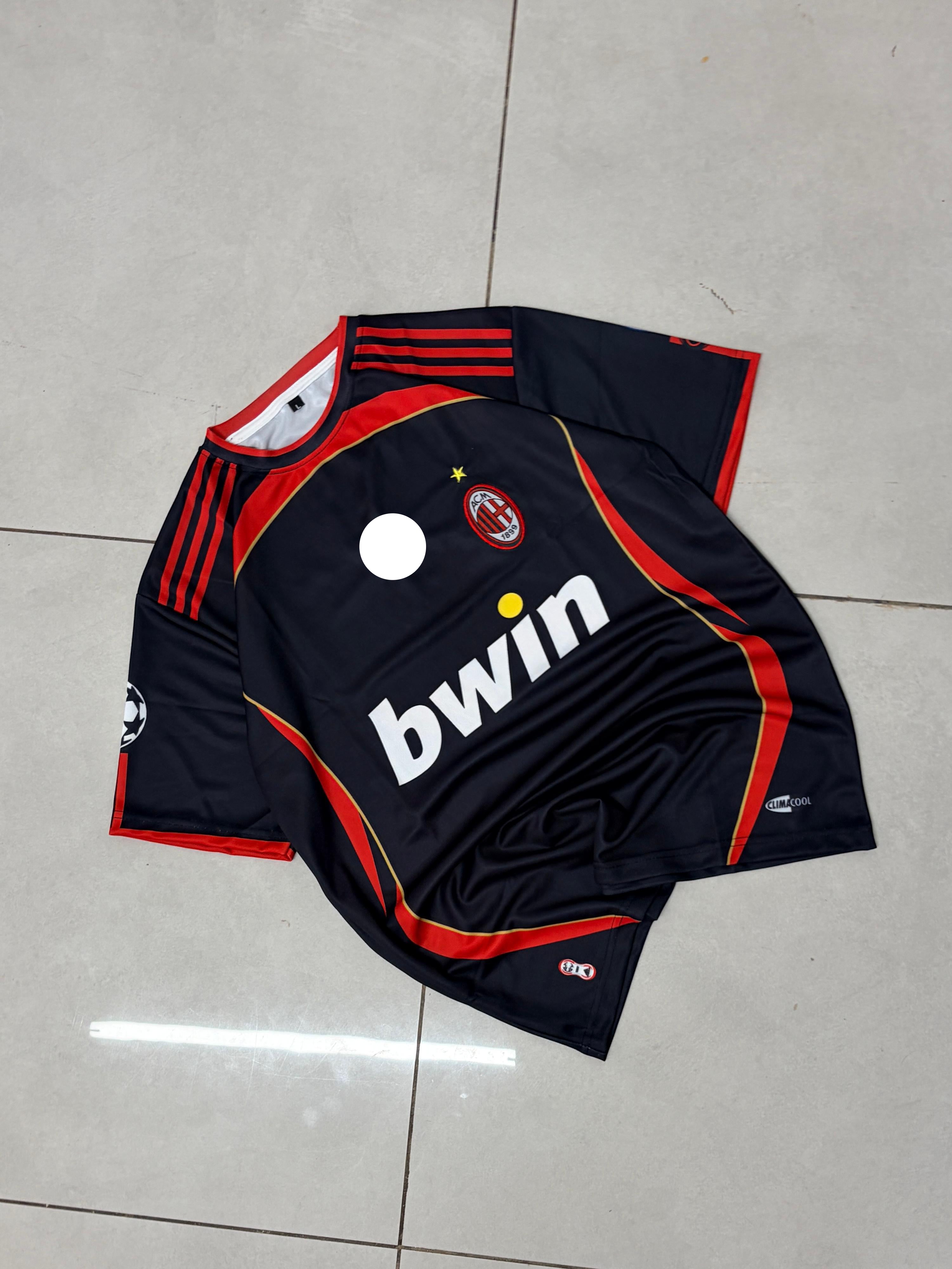 AC MILAN 2006 - 2007 RETRO THIRD JERSEY PREMIUM EMBROIDERY KAKA
