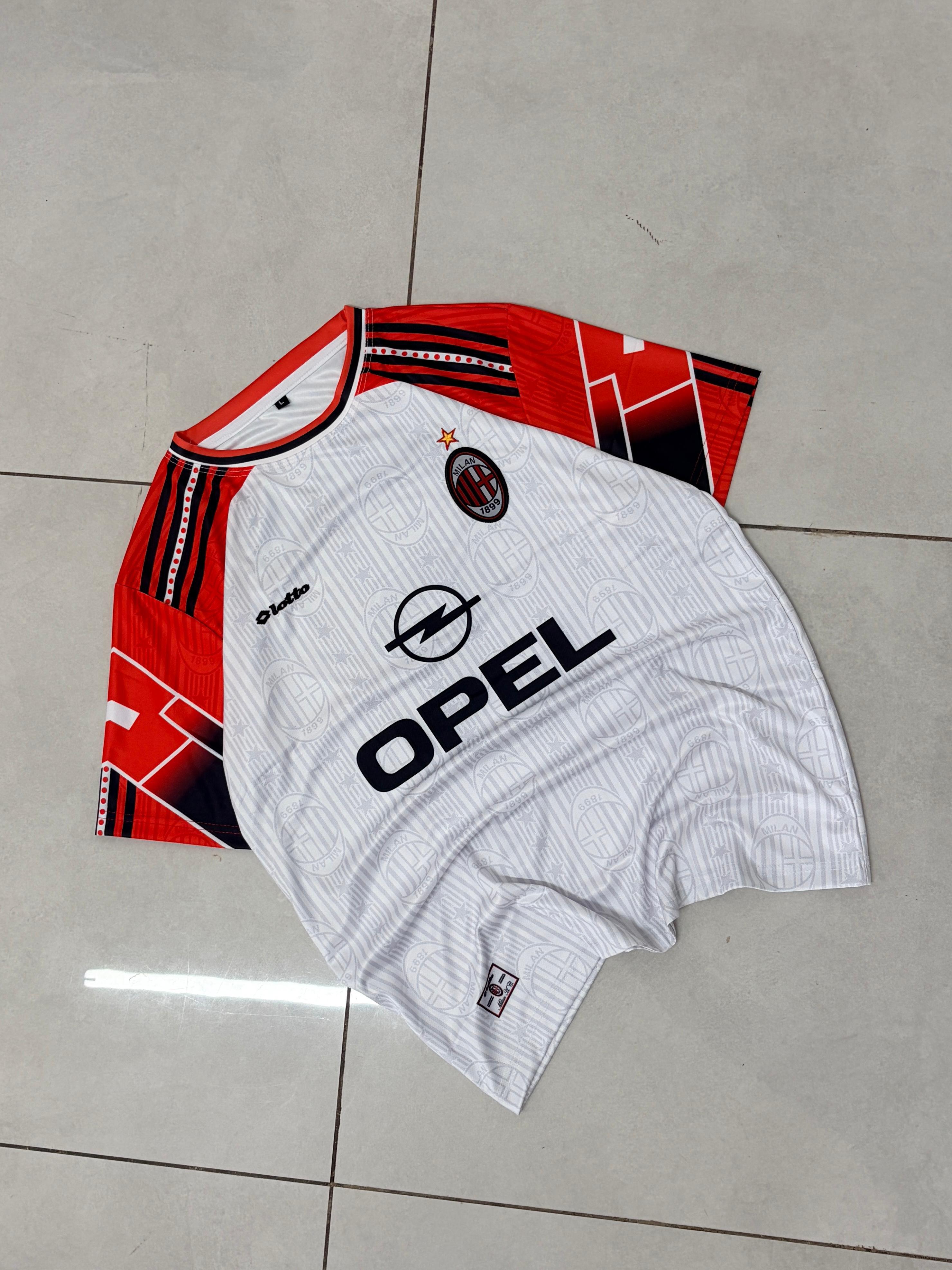 AC MILAN 1997 - 1998  RETRO AWAY JERSEY PREMIUM EMBROIDERY MALDINI