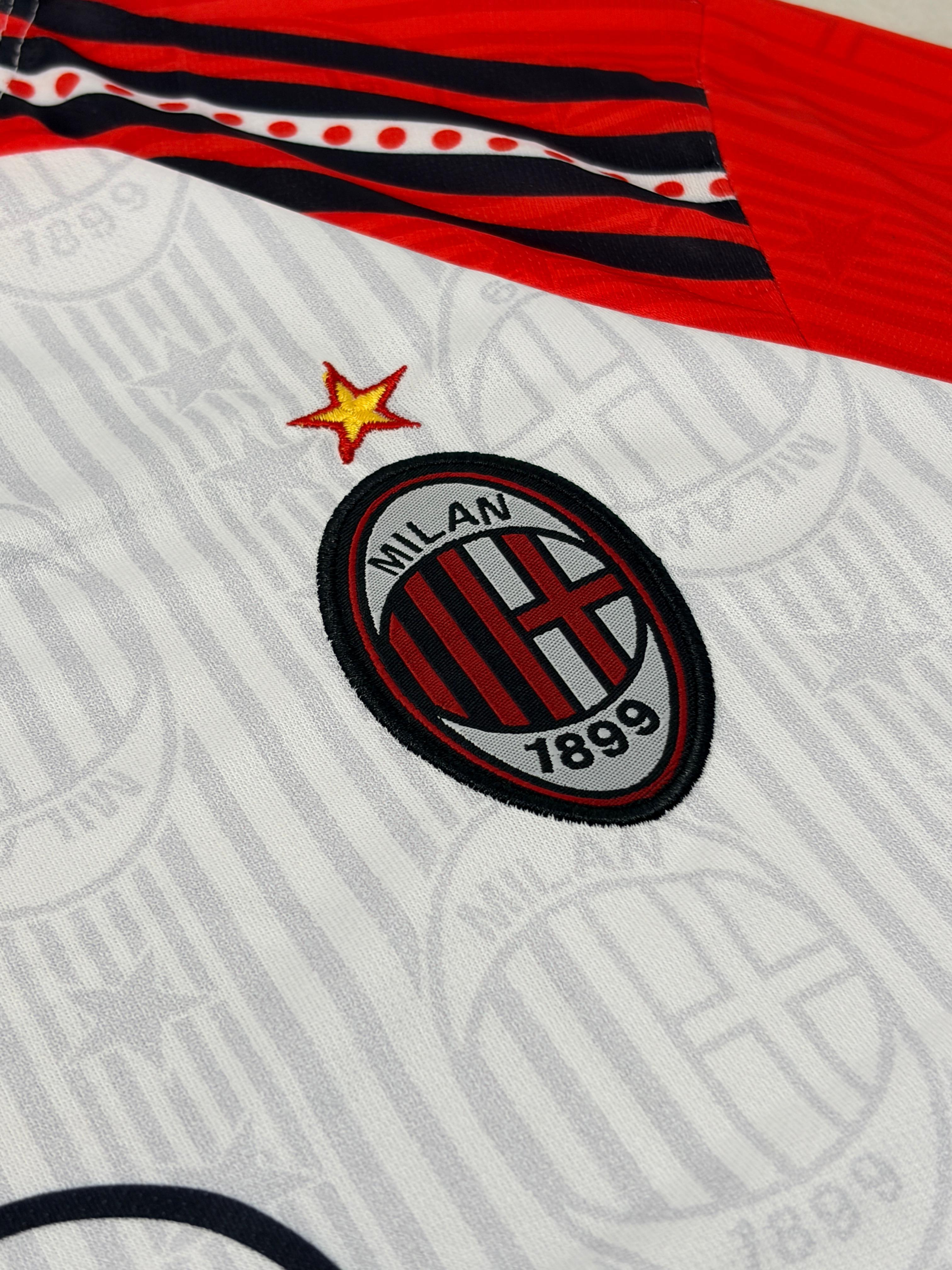 AC MILAN 1997 - 1998  RETRO AWAY JERSEY PREMIUM EMBROIDERY MALDINI