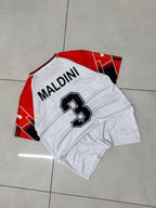 AC MILAN 1997 - 1998  RETRO AWAY JERSEY PREMIUM EMBROIDERY MALDINI