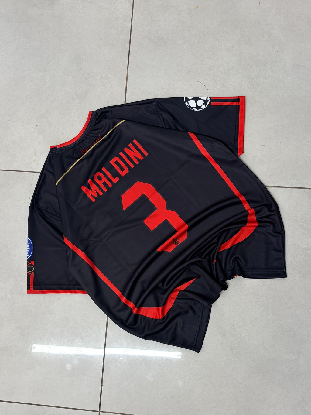 AC MILAN 2006 - 2007 RETRO THIRD JERSEY PREMIUM EMBROIDERY MALDINI