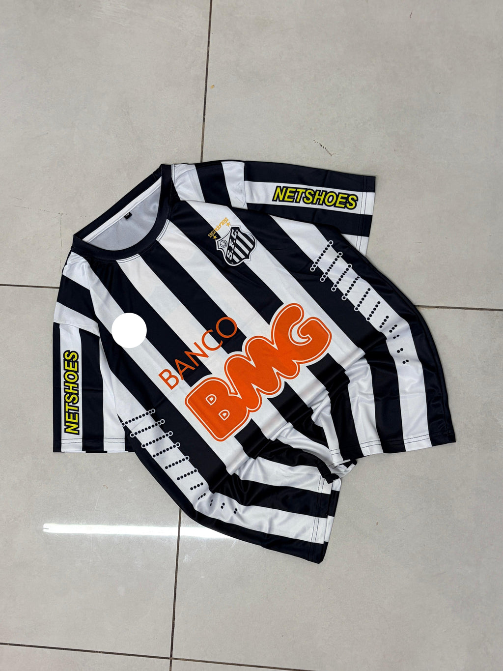 SANTOS 2011 - 2012 RETRO AWAY JERSEY PREMIUM EMBROIDERY NEYMAR