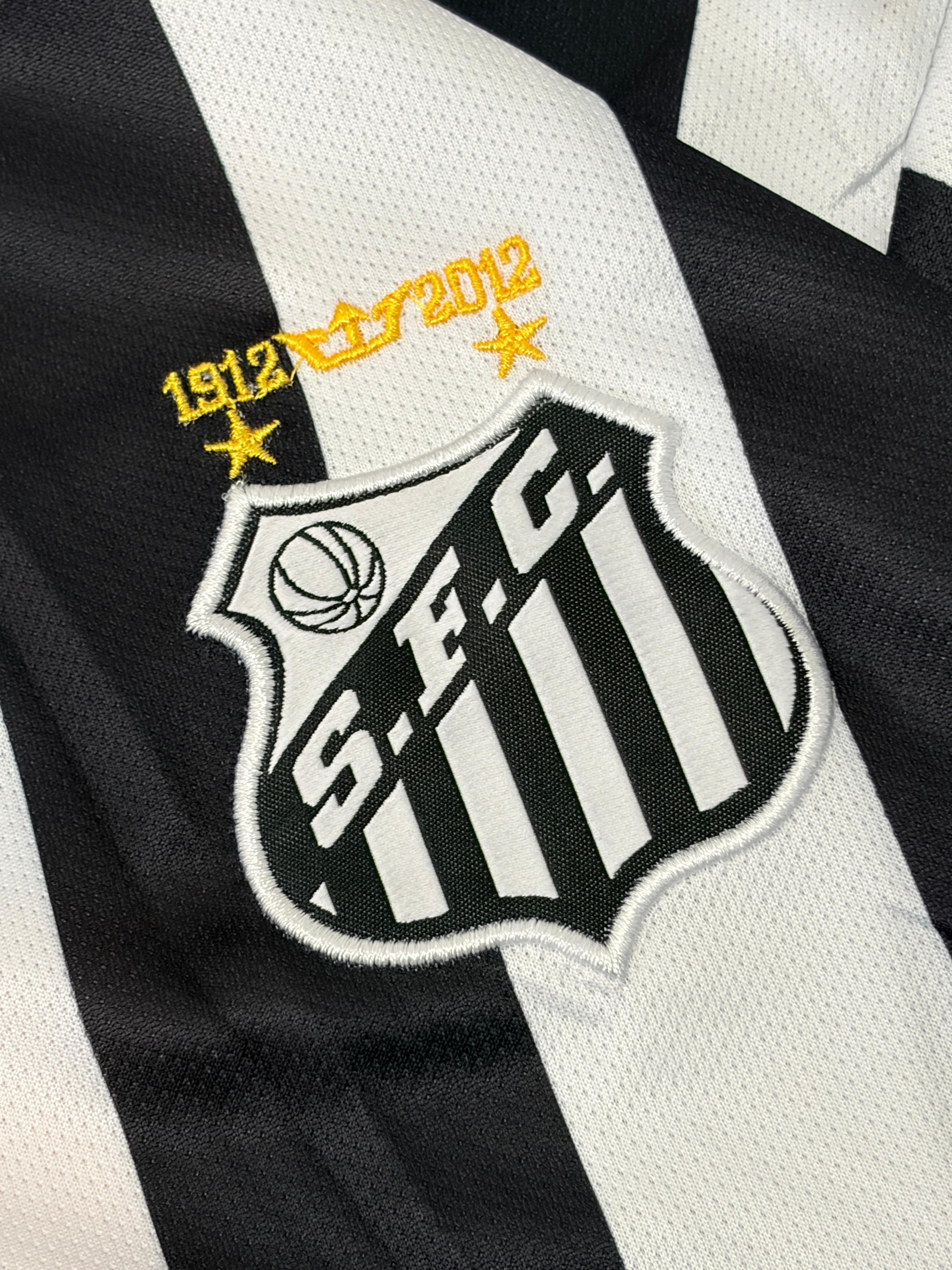SANTOS 2011 - 2012 RETRO AWAY JERSEY PREMIUM EMBROIDERY NEYMAR