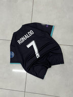 REAL MADRID 2017 - 2018 AWAY JERSEY PREMIUM EMBROIDERY RONALDO