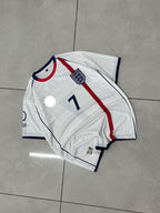 ENGLAND 2001 - 2006 RETRO HOME JERSEY PREMIUM EMBROIDERY BECKHAM