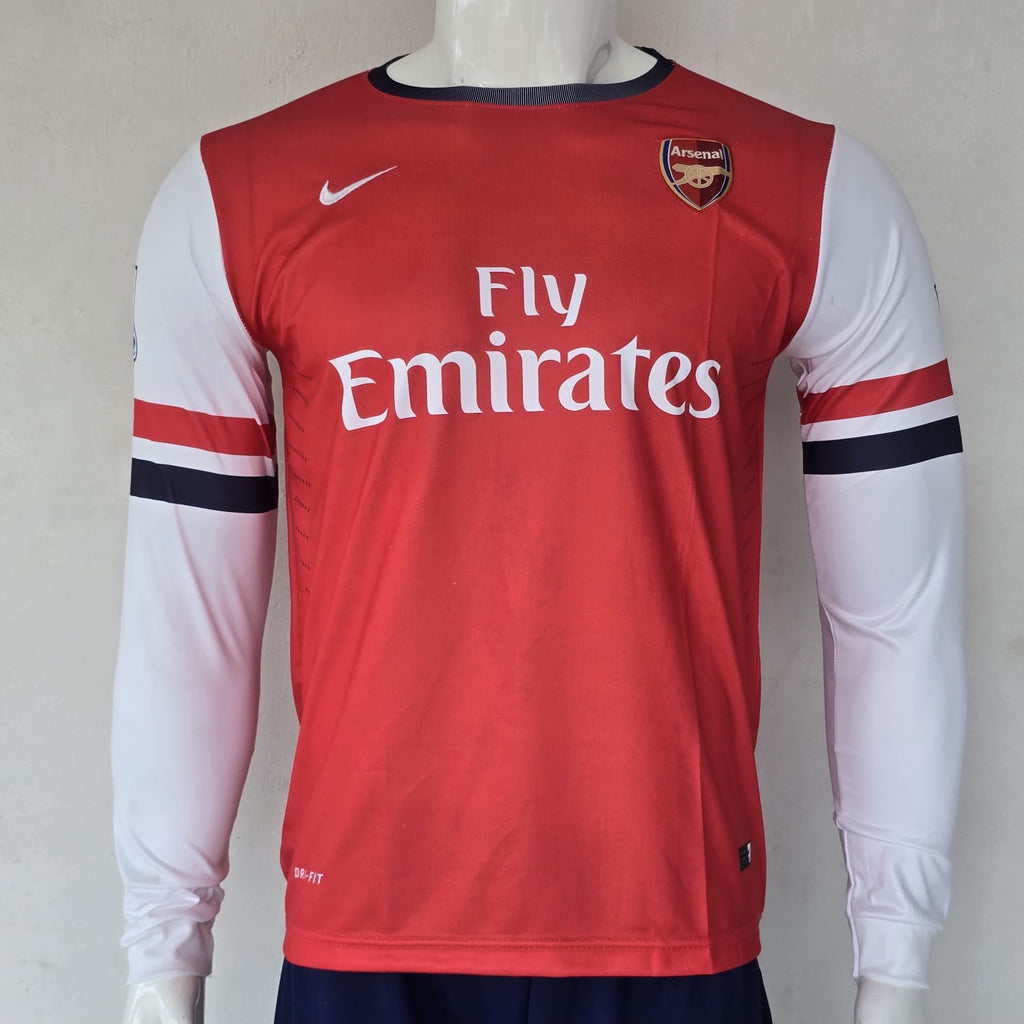 ARSENAL 2012 - 2014 HOME JERSEY FULL SLEEVE EMBROIDERY V.PERSIE