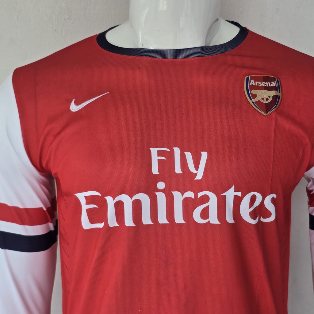 ARSENAL 2012 - 2014 HOME JERSEY FULL SLEEVE EMBROIDERY V.PERSIE