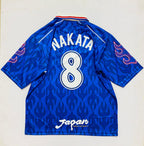 JAPAN 1998 HOME JERSEY COLLAR FIVE SLEEVE EMBROIDERY NAKATA