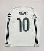REAL MADRID 2025 - 2026 HOME JERSEY FULL SLEEVE EMBROIDERY MBAPPE