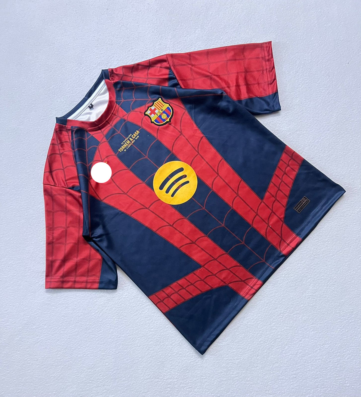 FC BARCELONA x SPIDER MAN SPECIAL EDITION FIVE SLEEVE EMBROIDERY JERSEY