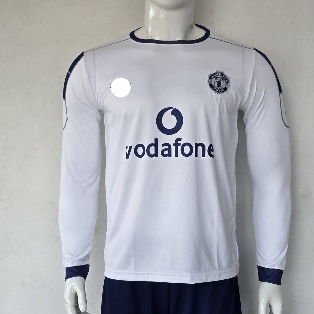 MANCHESTER UNITED 2000 - 2001 AWAY JERSEY FULL SLEEVE EMBROIDERY BECKHAM