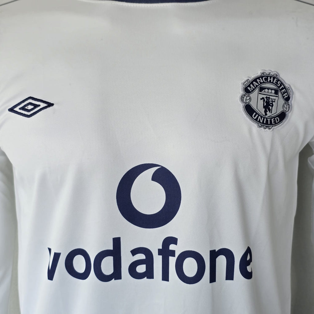 MANCHESTER UNITED 2000 - 2001 AWAY JERSEY FULL SLEEVE EMBROIDERY BECKHAM