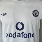 MANCHESTER UNITED 2000 - 2001 AWAY JERSEY FULL SLEEVE EMBROIDERY BECKHAM